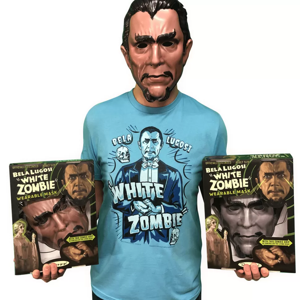 Retro-A-Go-Go Bela Lugosi "White Zombie" Wearable Mask - Crypt Color* Masks