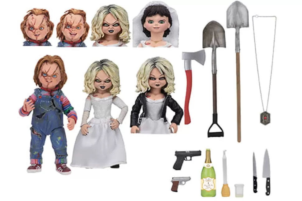 NECA Chucky - 7" Scale Action Figure - Ultimate Bride Of Chucky "Chucky & Tiffany" 2-Pack* Action Figures