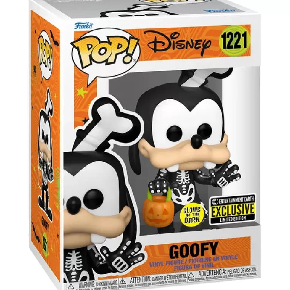 Entertainment Earth Disney Skeleton Goofy Glow-In-The-Dark Pop! Vinyl Figure - Exclusive* Funko Pop!