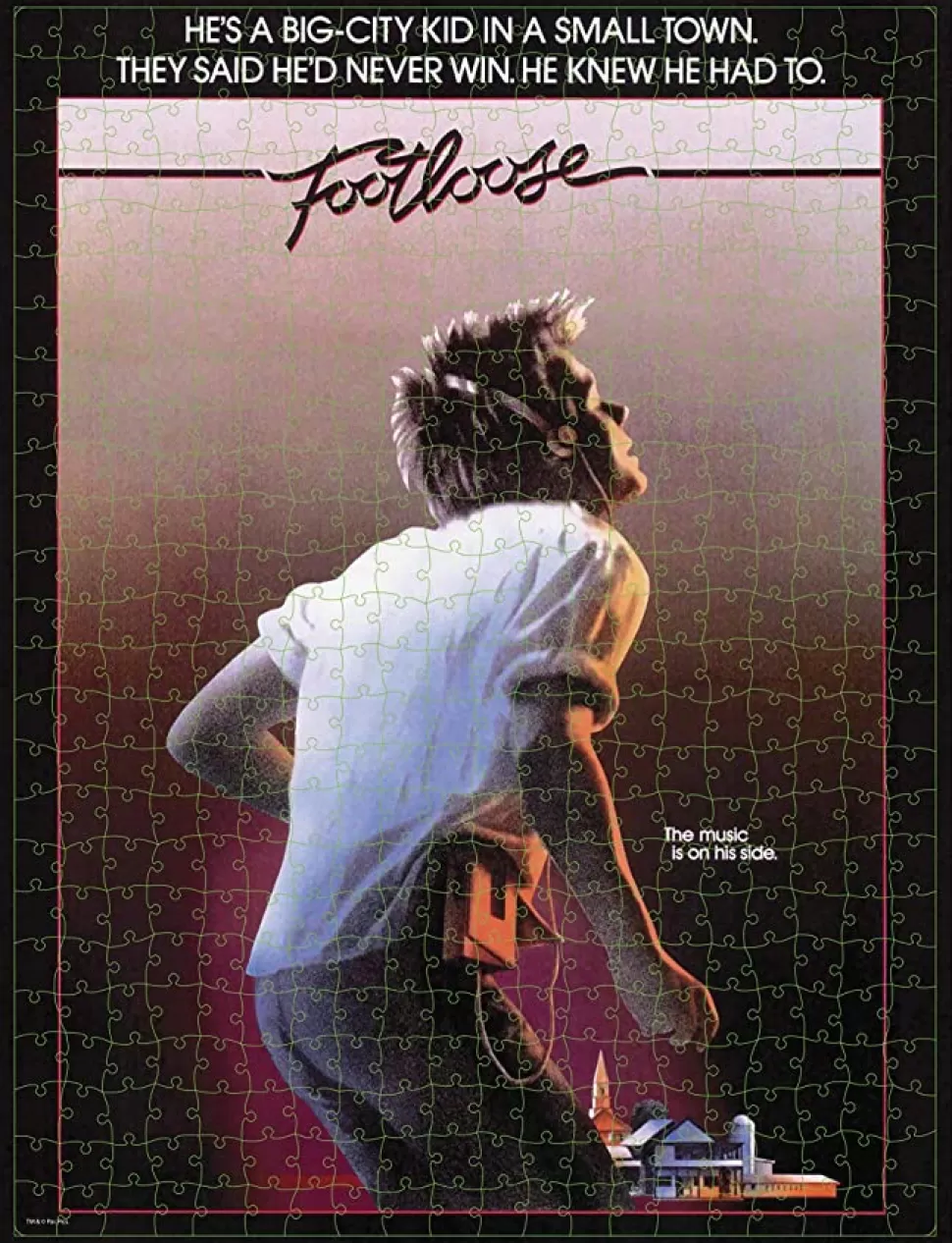 Entertainment Earth Footloose 500-Piece Adult Jigsaw Puzzle In Plastic Retro Blockbuster Vhs Video Case* Puzzles And Games