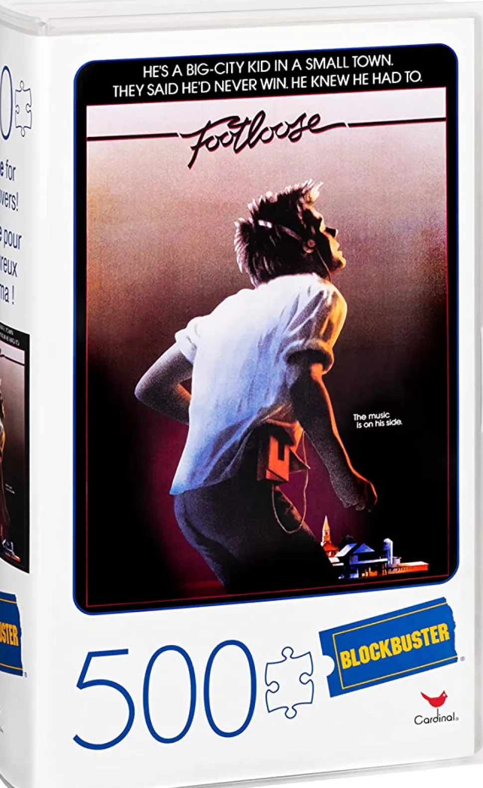 Entertainment Earth Footloose 500-Piece Adult Jigsaw Puzzle In Plastic Retro Blockbuster Vhs Video Case* Puzzles And Games