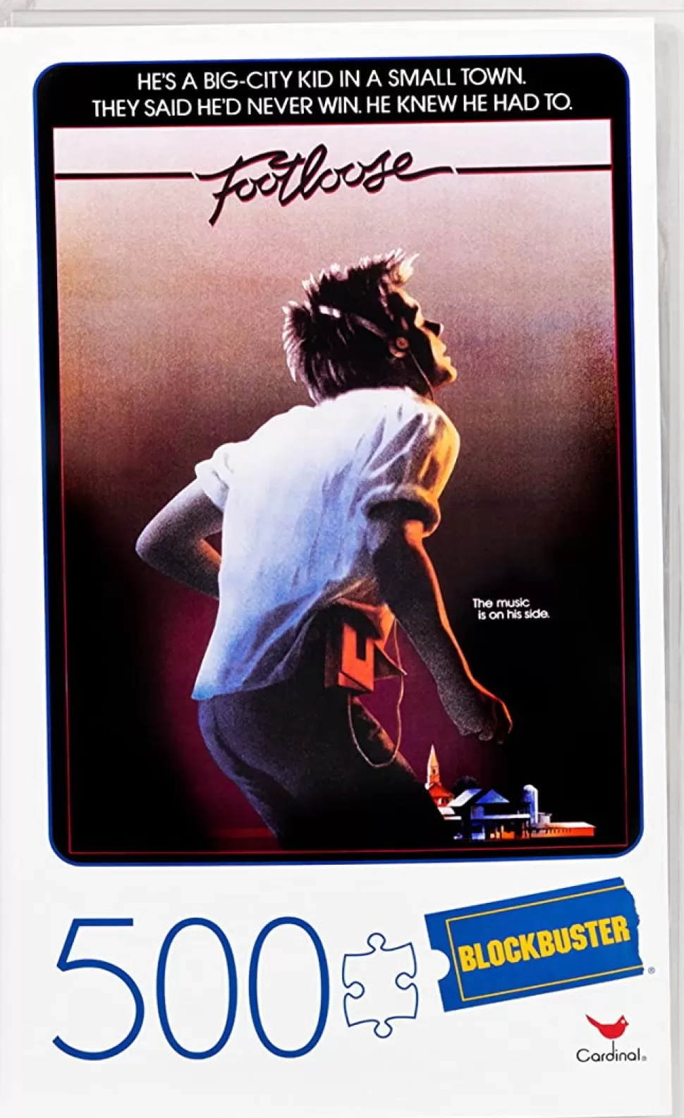 Entertainment Earth Footloose 500-Piece Adult Jigsaw Puzzle In Plastic Retro Blockbuster Vhs Video Case* Puzzles And Games