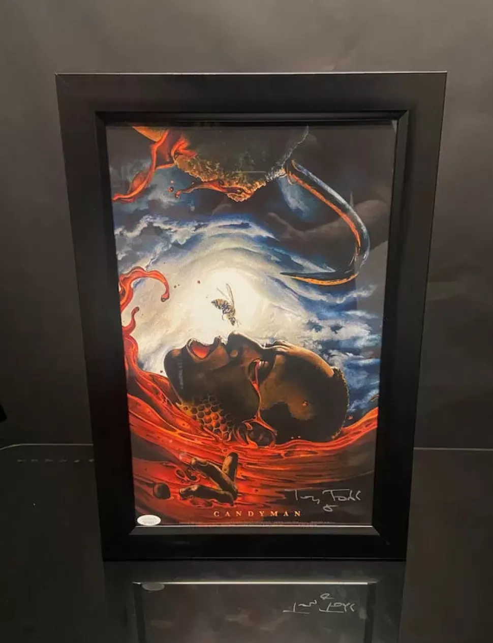 Nightmare Toys Framed Tony Todd Signed Candyman 11X17 Print - Jsa Certified (V2)* Prints
