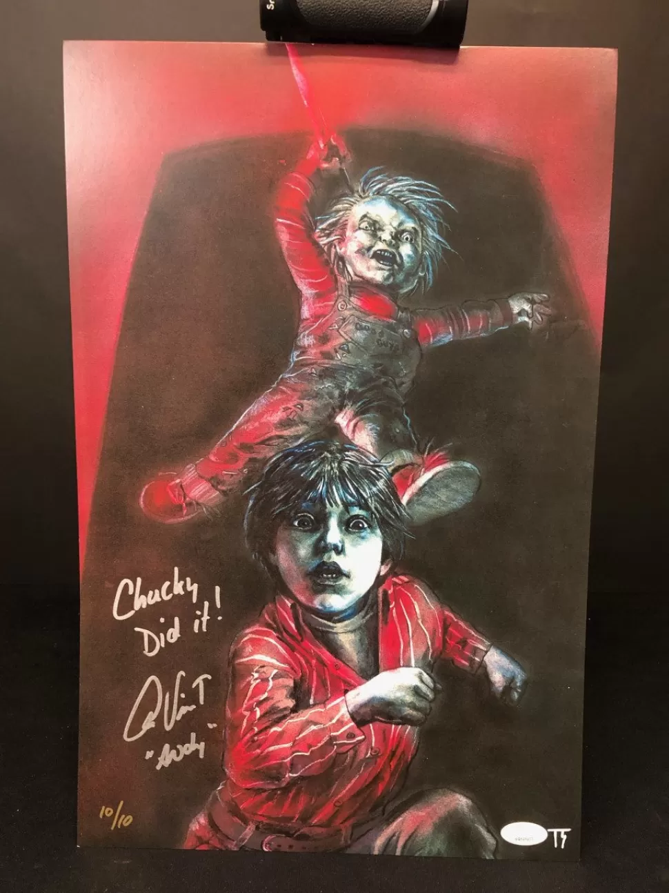 Nightmare Toys Friend'S To The End 11X17 Print Signed By Alex Vincent W/ Jsa* Artwork