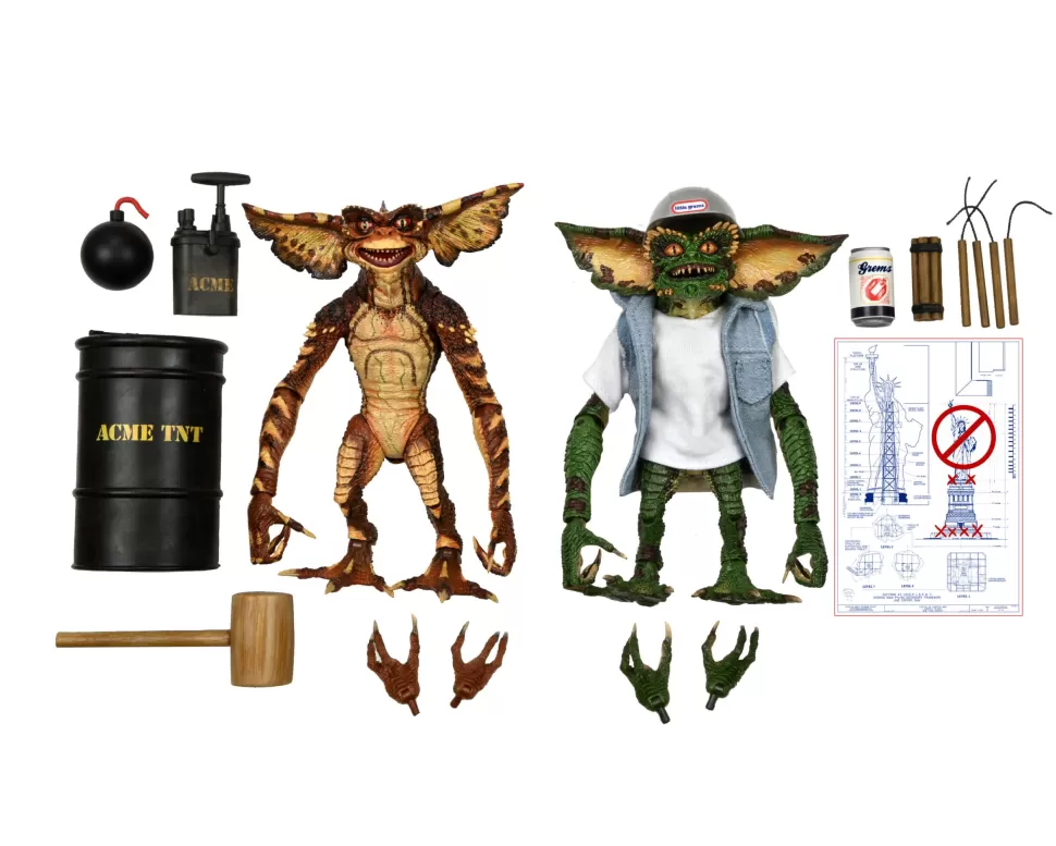 NECA Gremlins 2 Action Figure 7″ Scale – Ultimate Demolition Gremlin 2-Pack* Ultimates