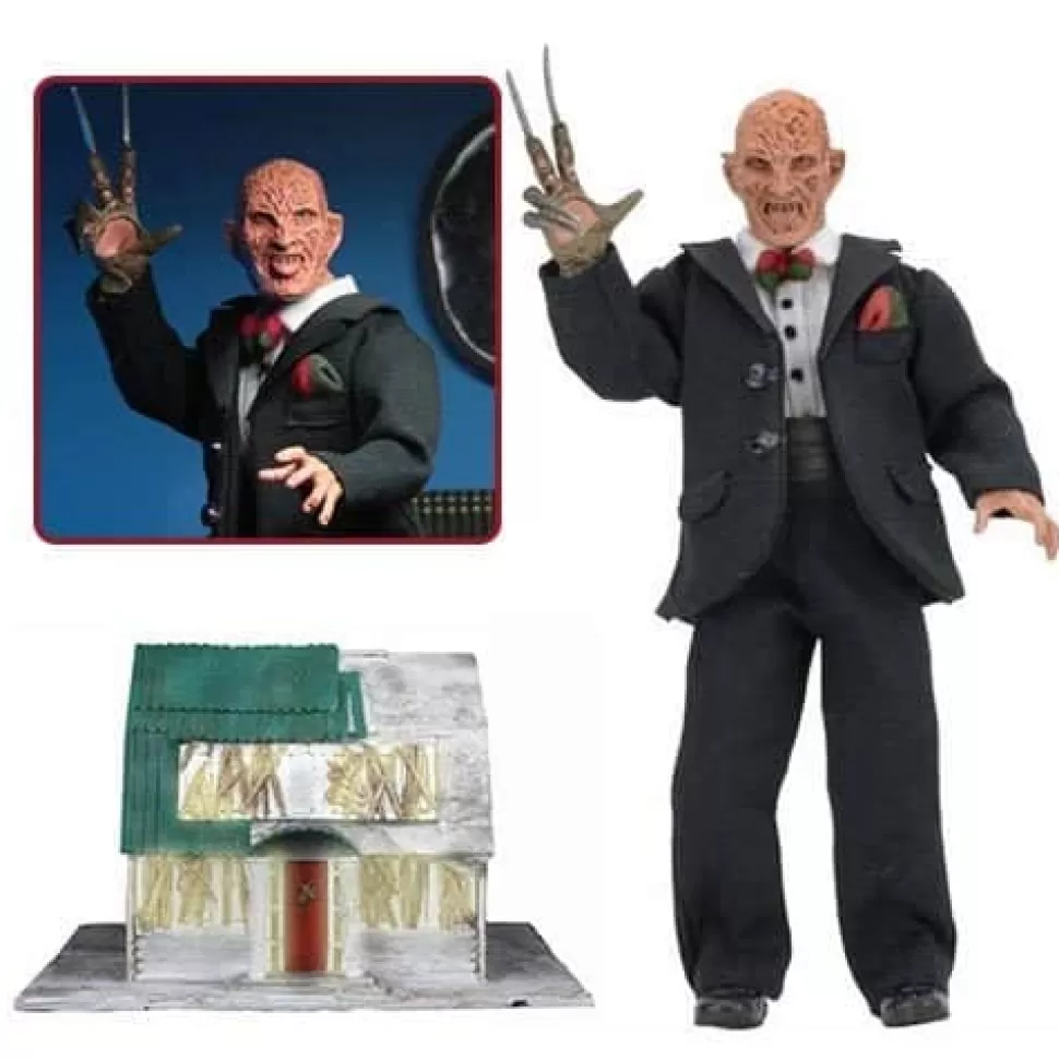 NECA Nightmare On Elm Street Part 3 – 8" Clothed Action Figure – Tuxedo Freddy* Action Figures