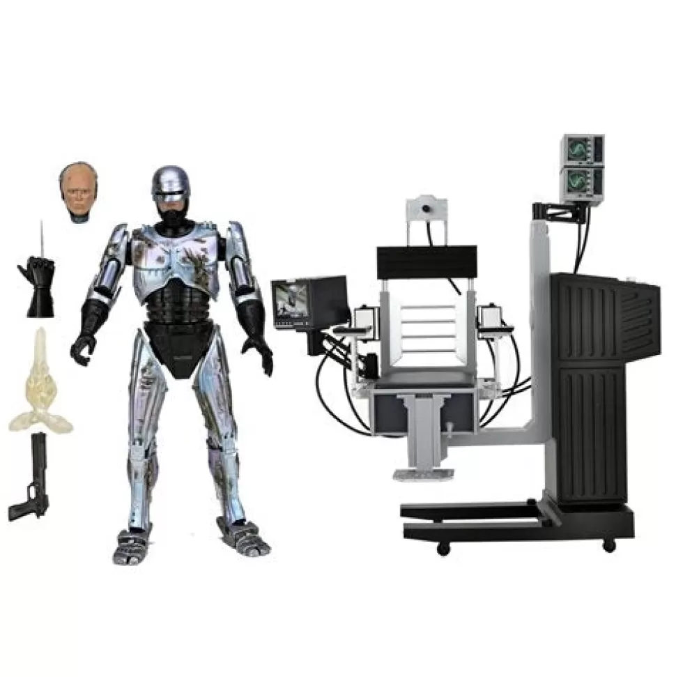 NECA Robocop Ultimate Battle-Damaged Robocop With Chair 7-Inch Scale Action Figure* Ultimates