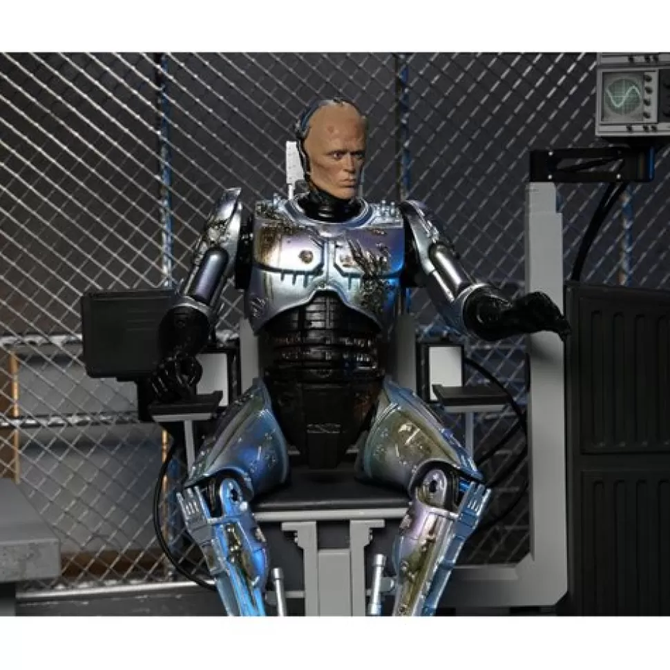 NECA Robocop Ultimate Battle-Damaged Robocop With Chair 7-Inch Scale Action Figure* Action Figures