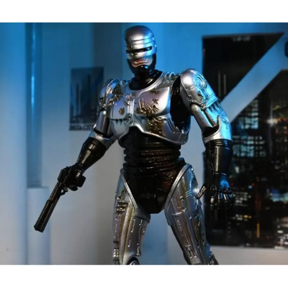 NECA Robocop Ultimate Battle-Damaged Robocop With Chair 7-Inch Scale Action Figure* Action Figures