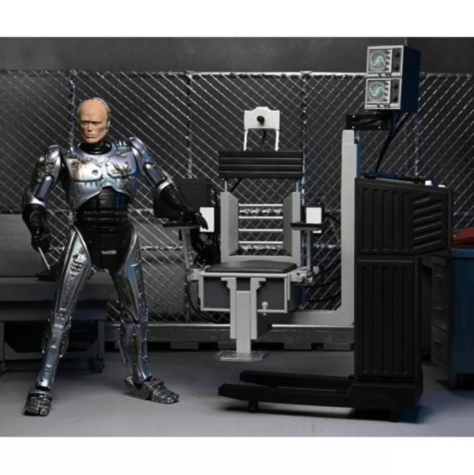 NECA Robocop Ultimate Battle-Damaged Robocop With Chair 7-Inch Scale Action Figure* Action Figures