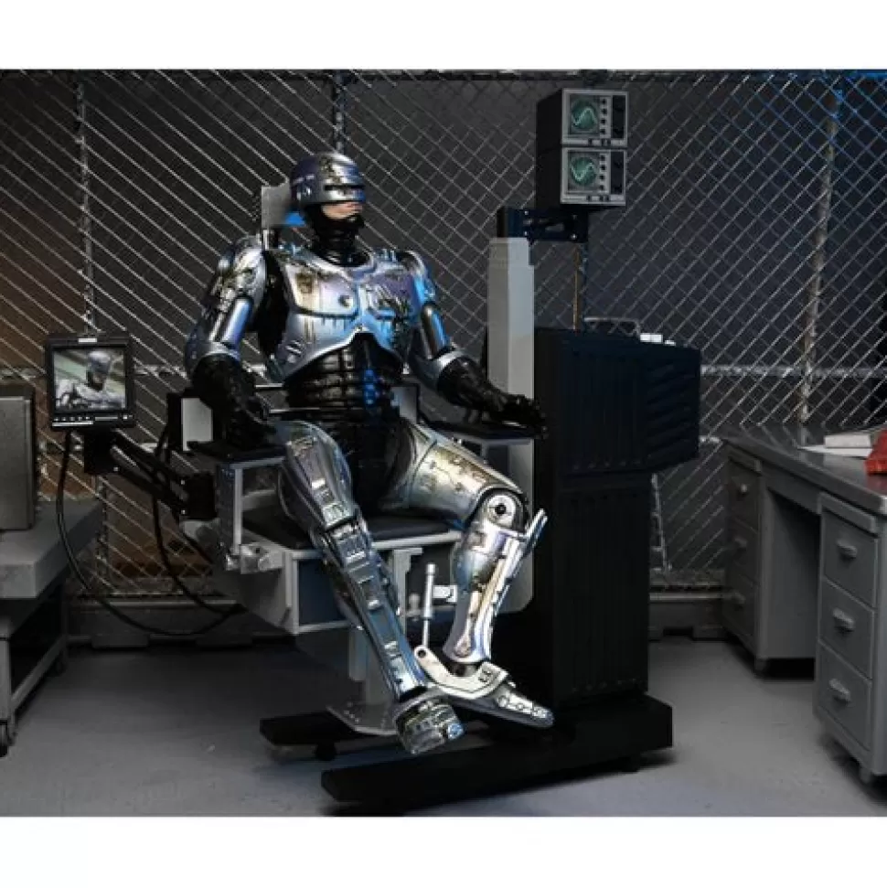 NECA Robocop Ultimate Battle-Damaged Robocop With Chair 7-Inch Scale Action Figure* Action Figures