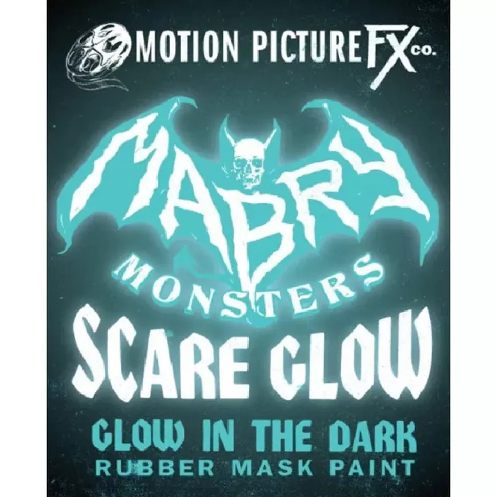 Motion Picture FX Scare Glow "Glow In The Dark" Rubber Mask Paint - 4 Oz.* Mask Paint