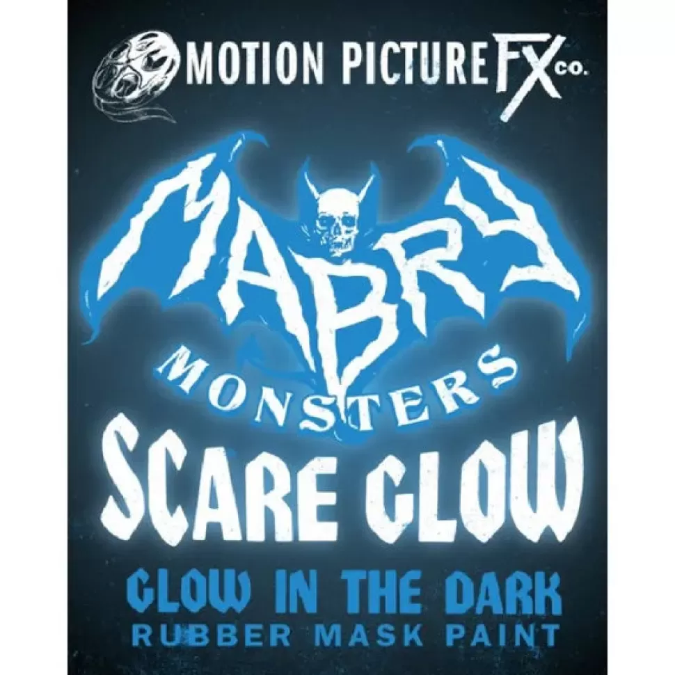 Motion Picture FX Scare Glow "Glow In The Dark" Rubber Mask Paint - 4 Oz.* Mask Paint