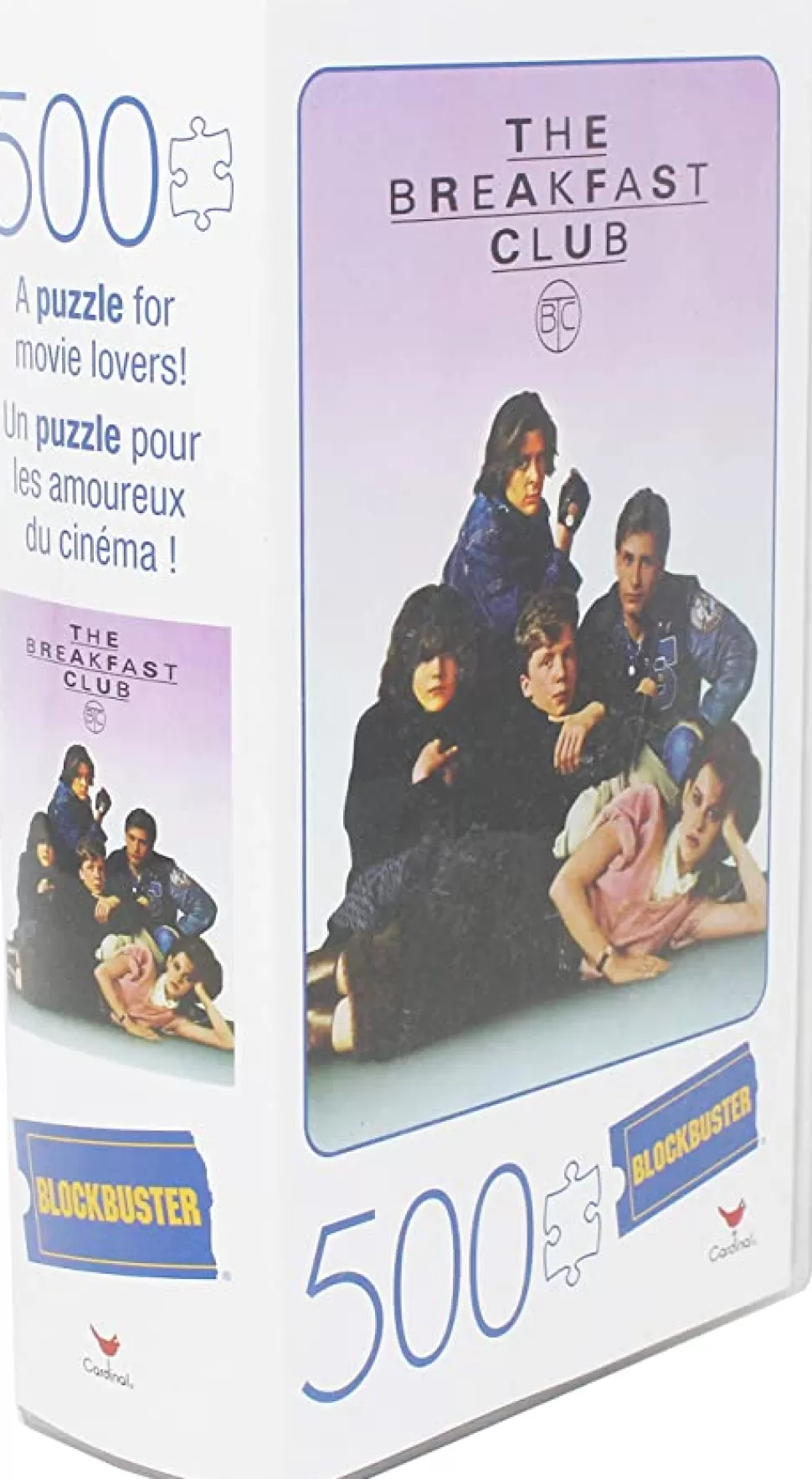 Entertainment Earth The Breakfast Club 500-Piece Puzzle In Plastic Retro Blockbuster Vhs Video Case* Puzzles And Games