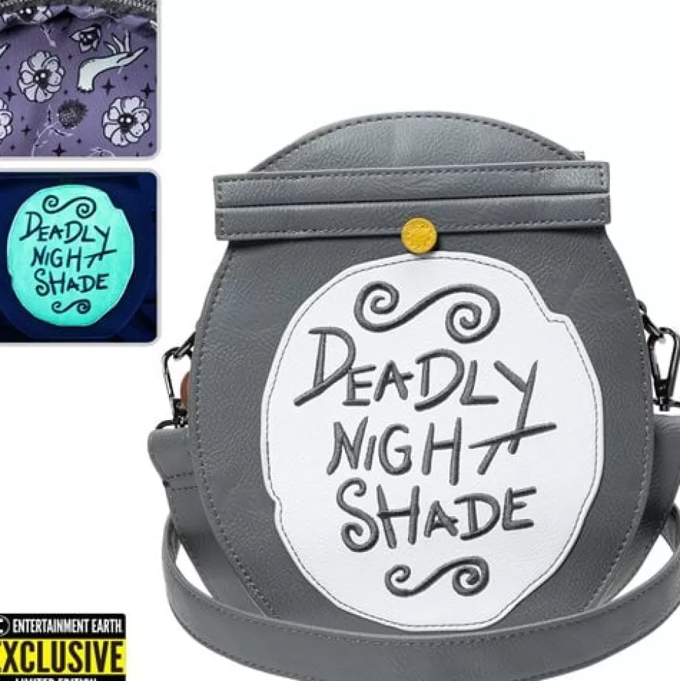 Entertainment Earth The Nightmare Before Christmas Deadly Night Shade Crossbody Purse - Exclusive* Bags, Purses, And Wallets