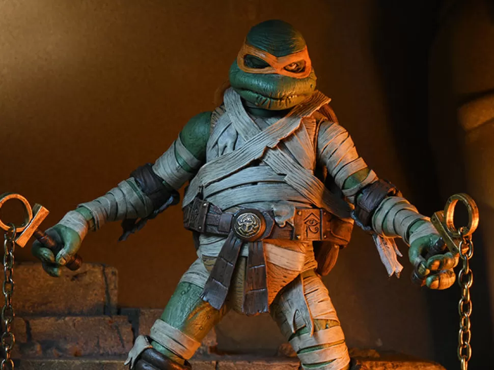 NECA Universal Monsters X Teenage Mutant Ninja Turtles Ultimate Michelangelo As The Mummy* Ultimates