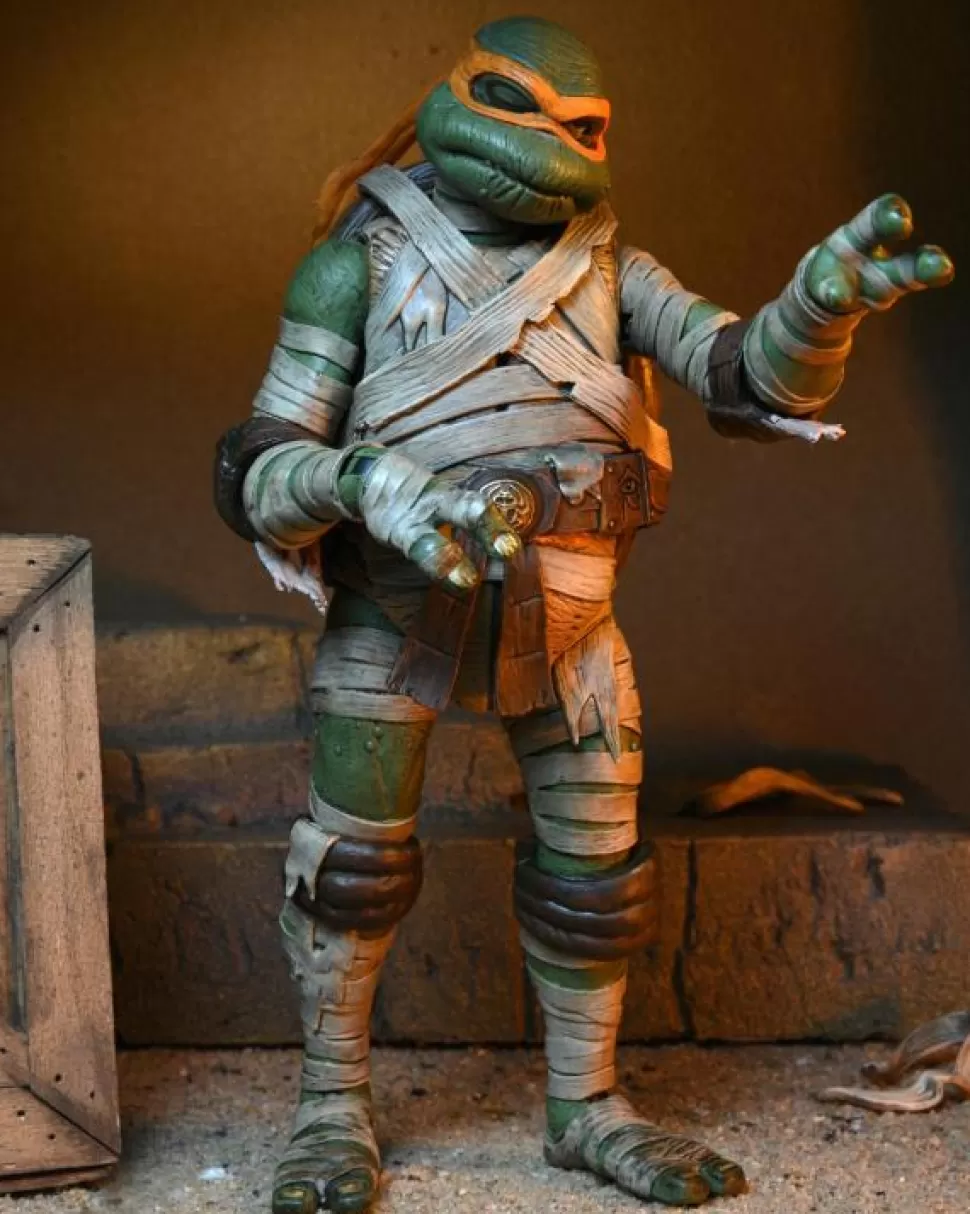 NECA Universal Monsters X Teenage Mutant Ninja Turtles Ultimate Michelangelo As The Mummy* Ultimates