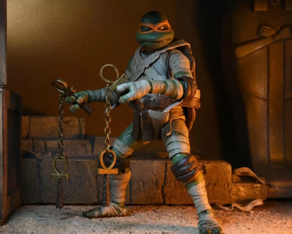 NECA Universal Monsters X Teenage Mutant Ninja Turtles Ultimate Michelangelo As The Mummy* Ultimates